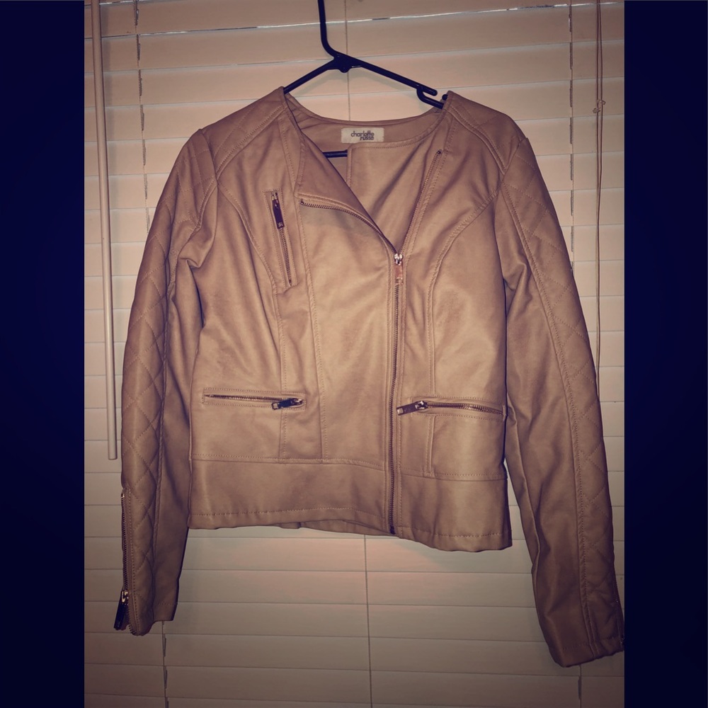 Faux leather jacket